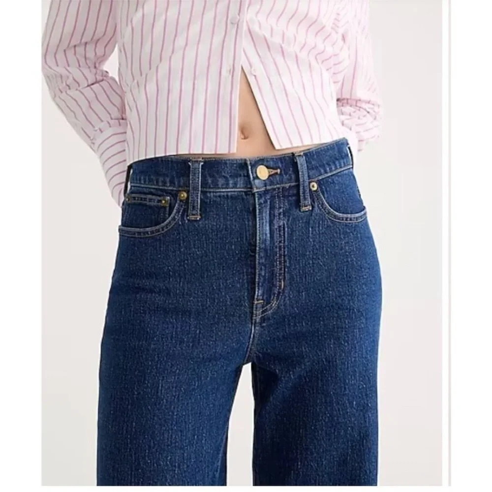 J. Crew Slim Wide Leg Jean in Brick Lane Wash BT758